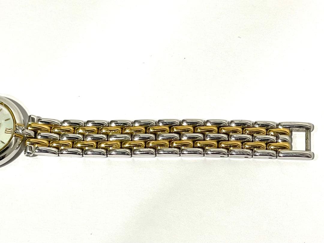 ★セイコー エクセリーヌ 1F20-0J50 シェル文字盤 腕時計 現状品