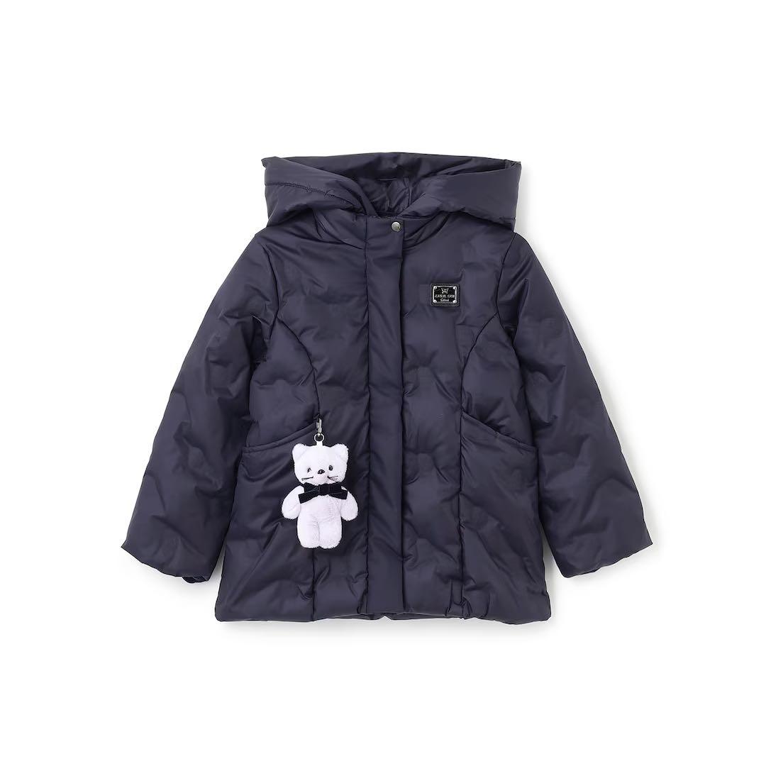 花*花様 新品タグ付き　ANNA SUI mini 中綿ネコブルゾン　紺115-