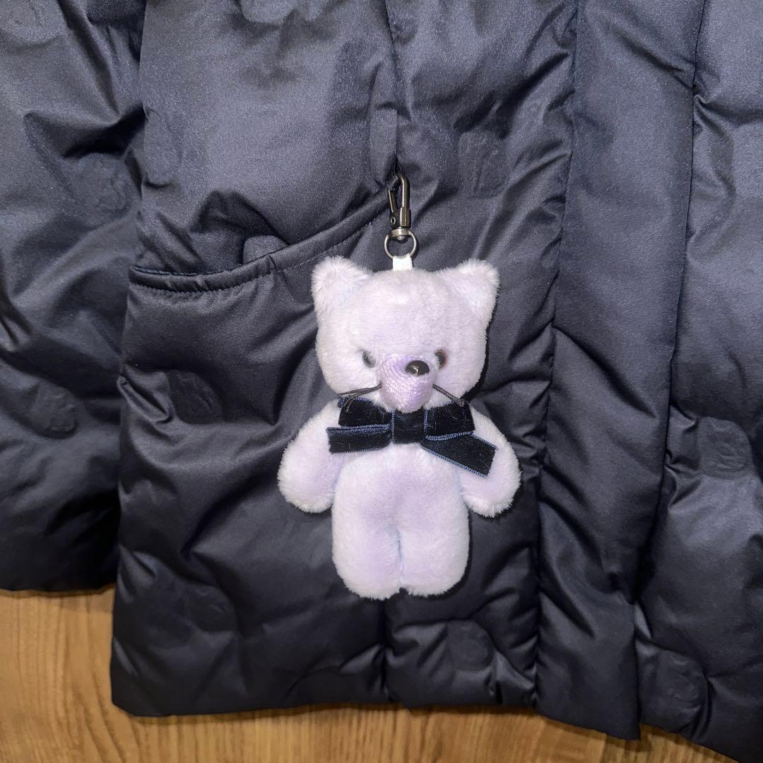 花*花様 新品タグ付き　ANNA SUI mini 中綿ネコブルゾン　紺115-