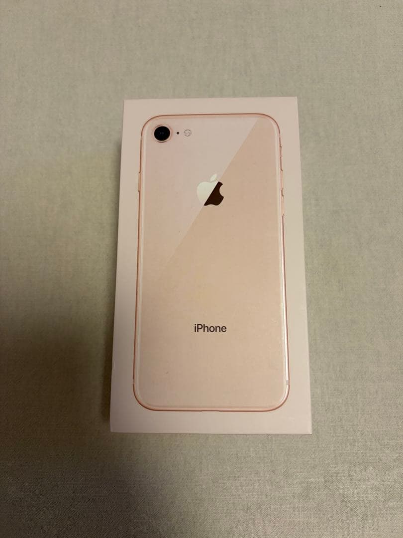 iPhone8 ゴールド　64GB SIMフリー　本体、箱、充電ケーブルあり