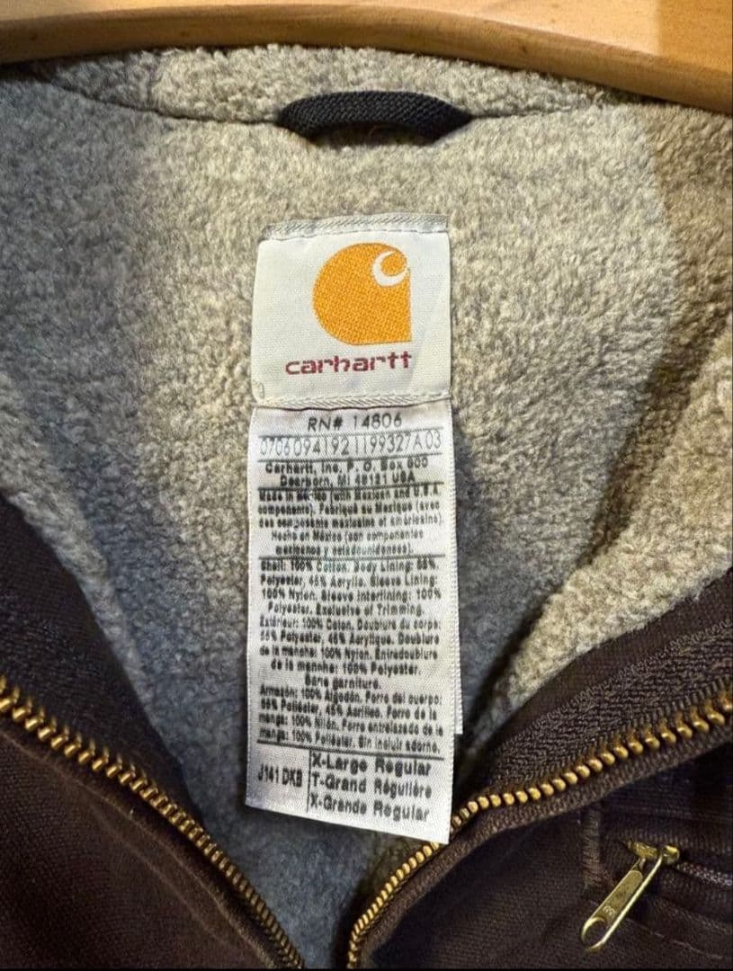 Carhartt ブラウン ダックシエラジャケットXL