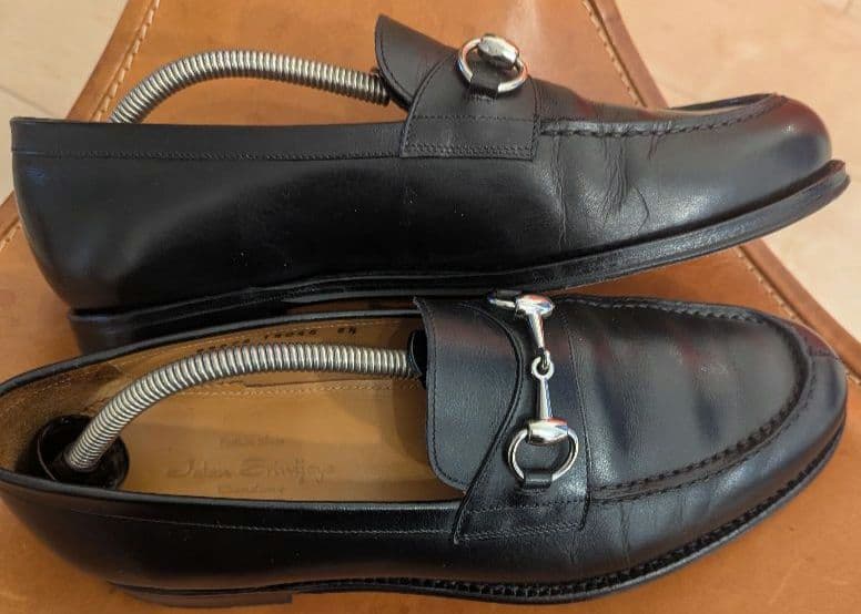 り*ん様 美品 Jalan Sriwijaya ビットローファー ブラック 98