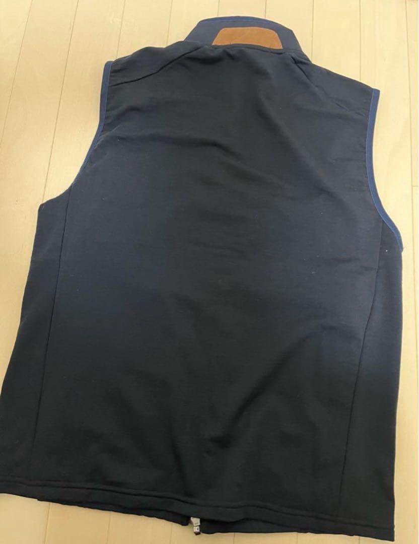 【カツオ】RLX ネイビー ジップアップベスト Mサイズ　ゴルフ
