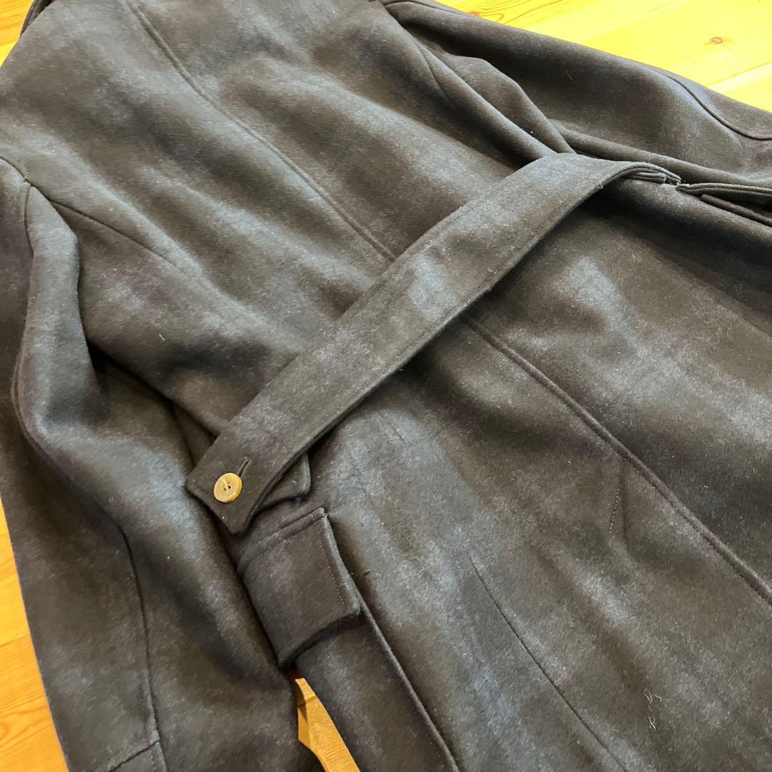 CAMPLIN イタリア製ウールピーコート チェック