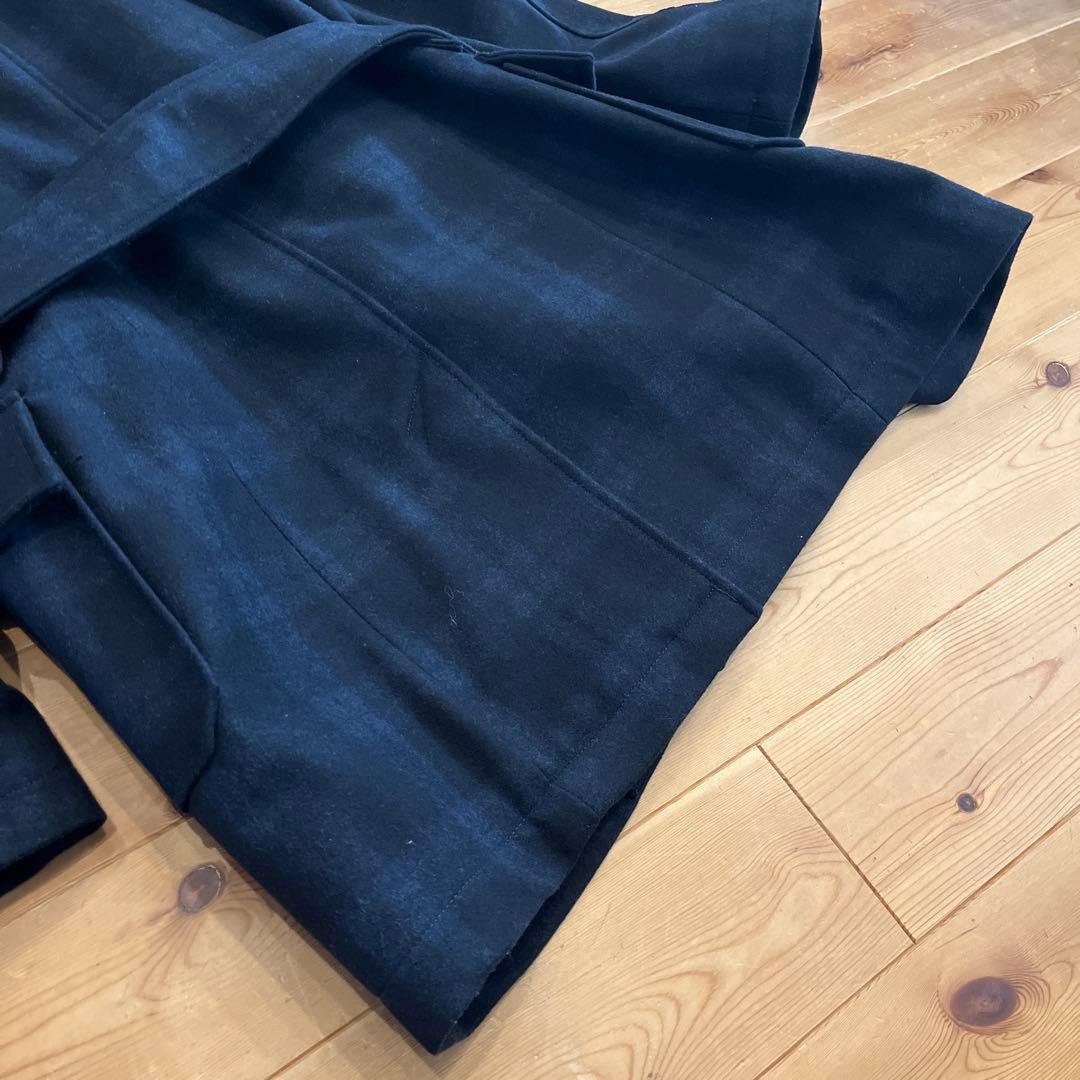 CAMPLIN イタリア製ウールピーコート チェック