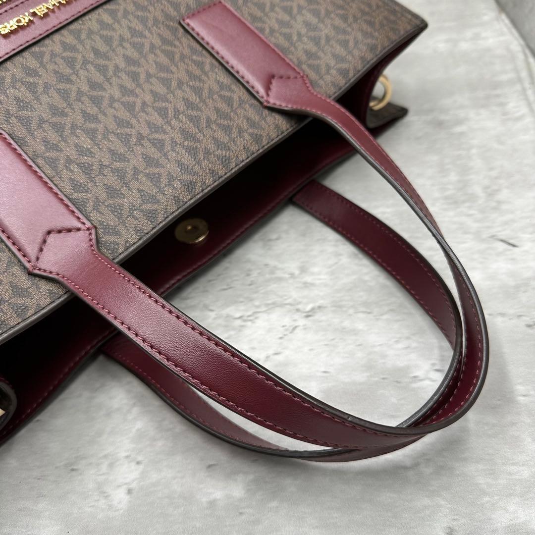 未使用級✨ マイケルコース モノグラム 総柄 2way トートバッグ A4◎