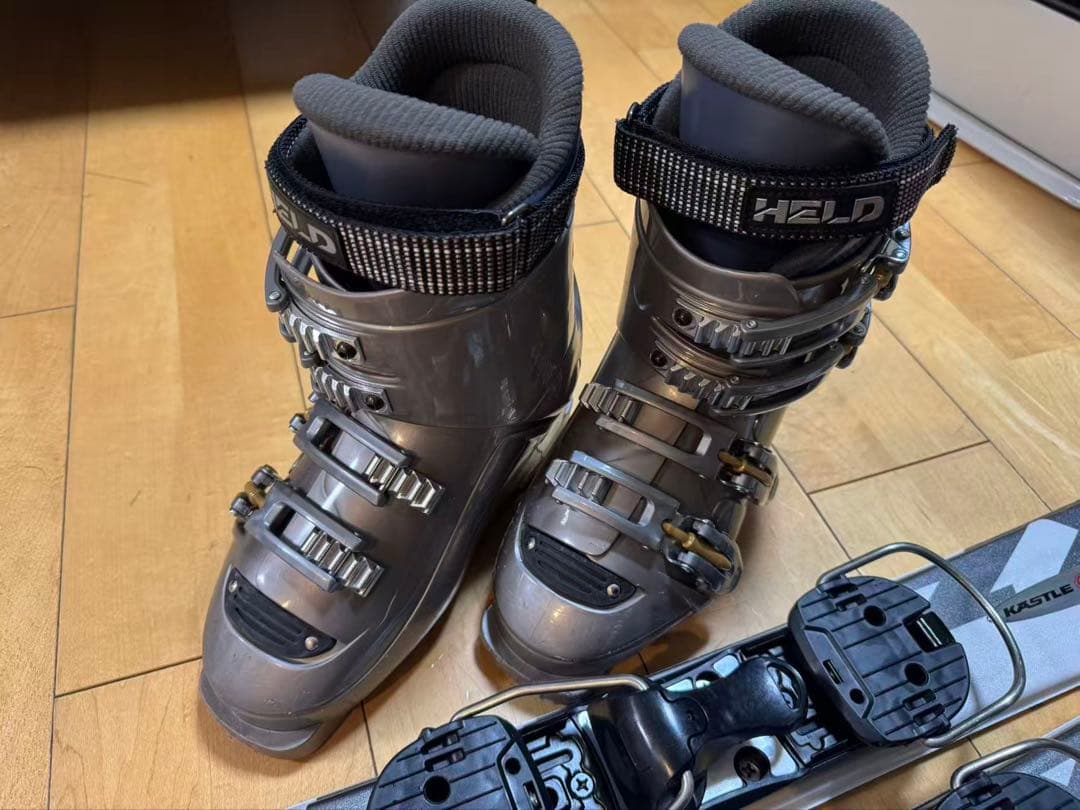 レディース　KASTLE ショートスキー　ファンスキー 90cm ブーツ24cm