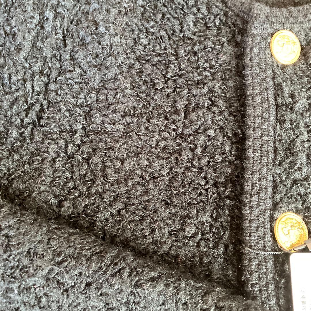 新品未着用タグ付MACPHEE ノーカラージャケット ブラック