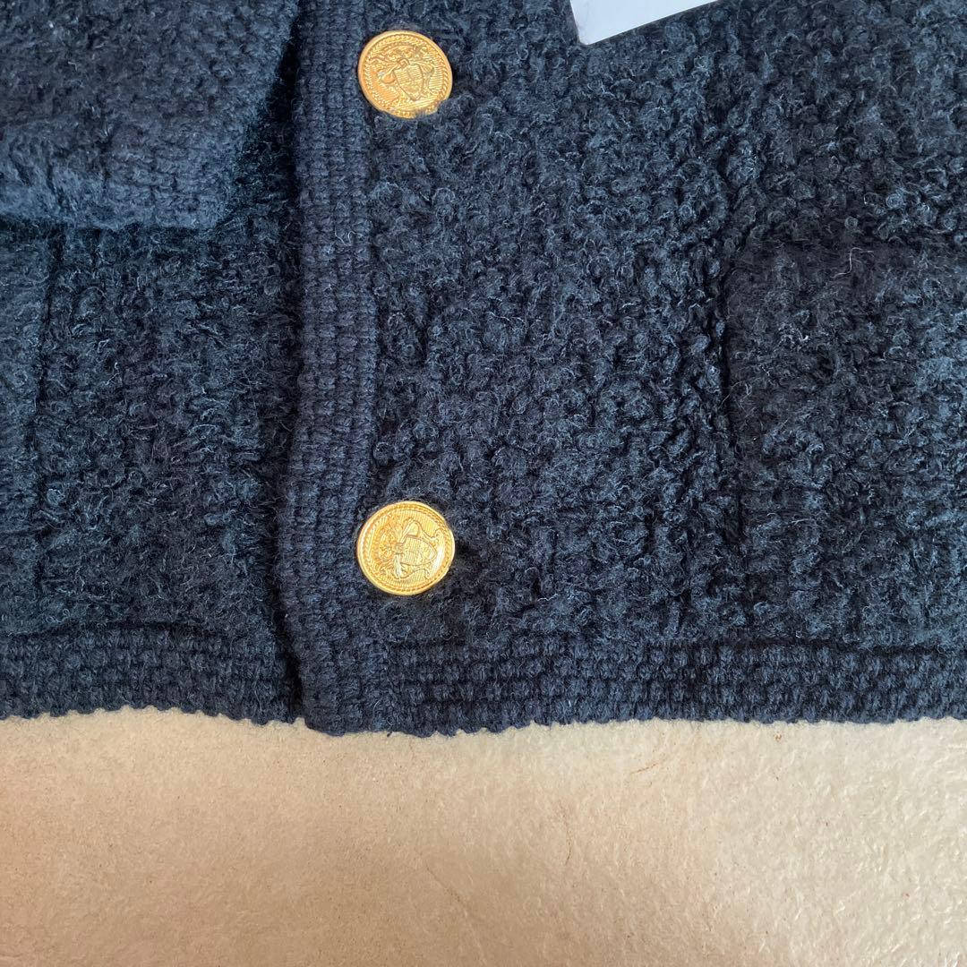 新品未着用タグ付MACPHEE ノーカラージャケット ブラック