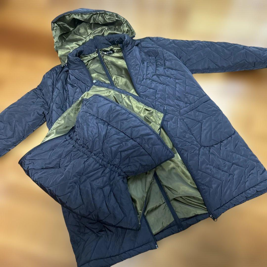 Milk tea ステラ4way中綿ロングママコート おんぶ 抱っこ ダッカー付