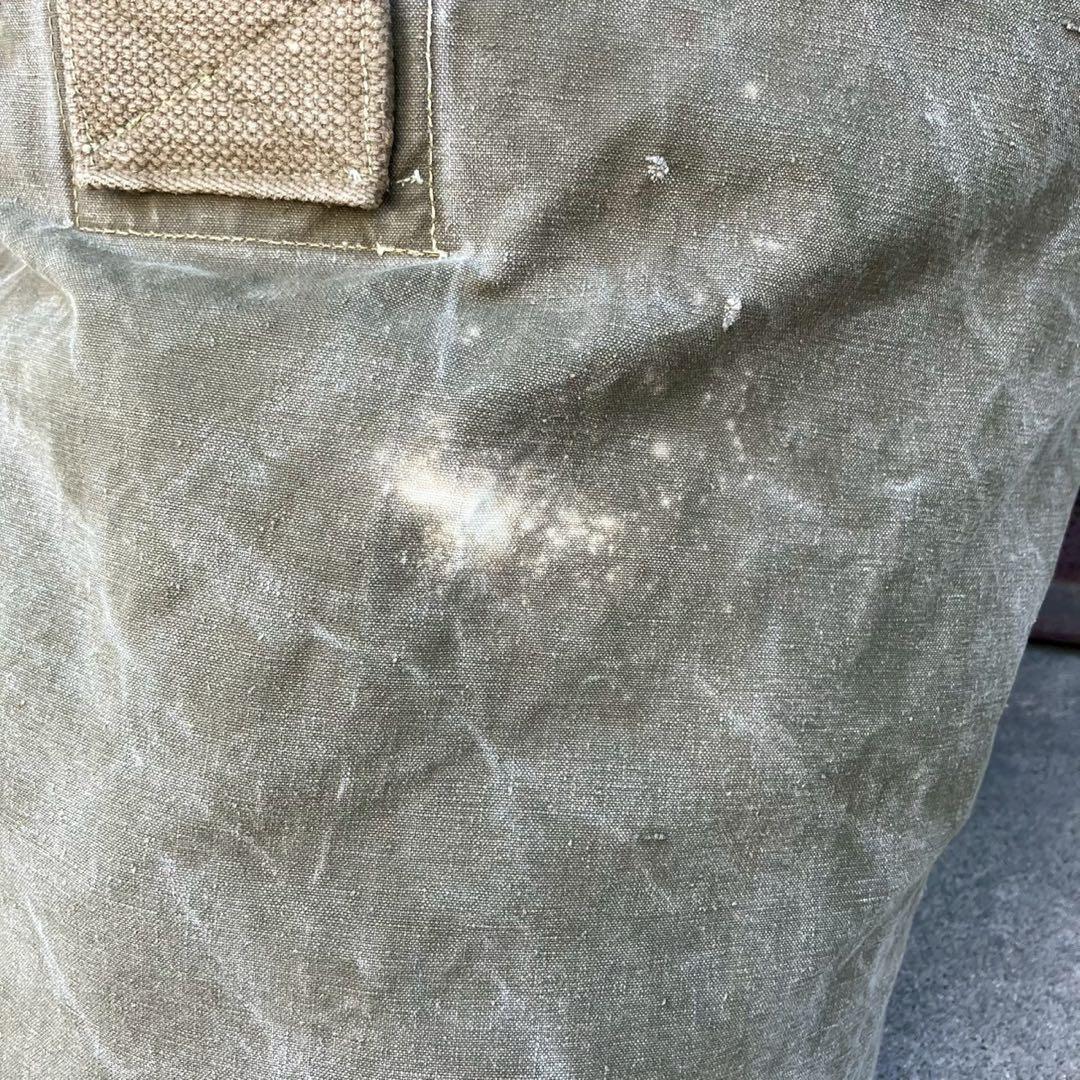 大容量 50s フランス軍 実物 ヴィンテージ ミリタリー ダッフルバッグ