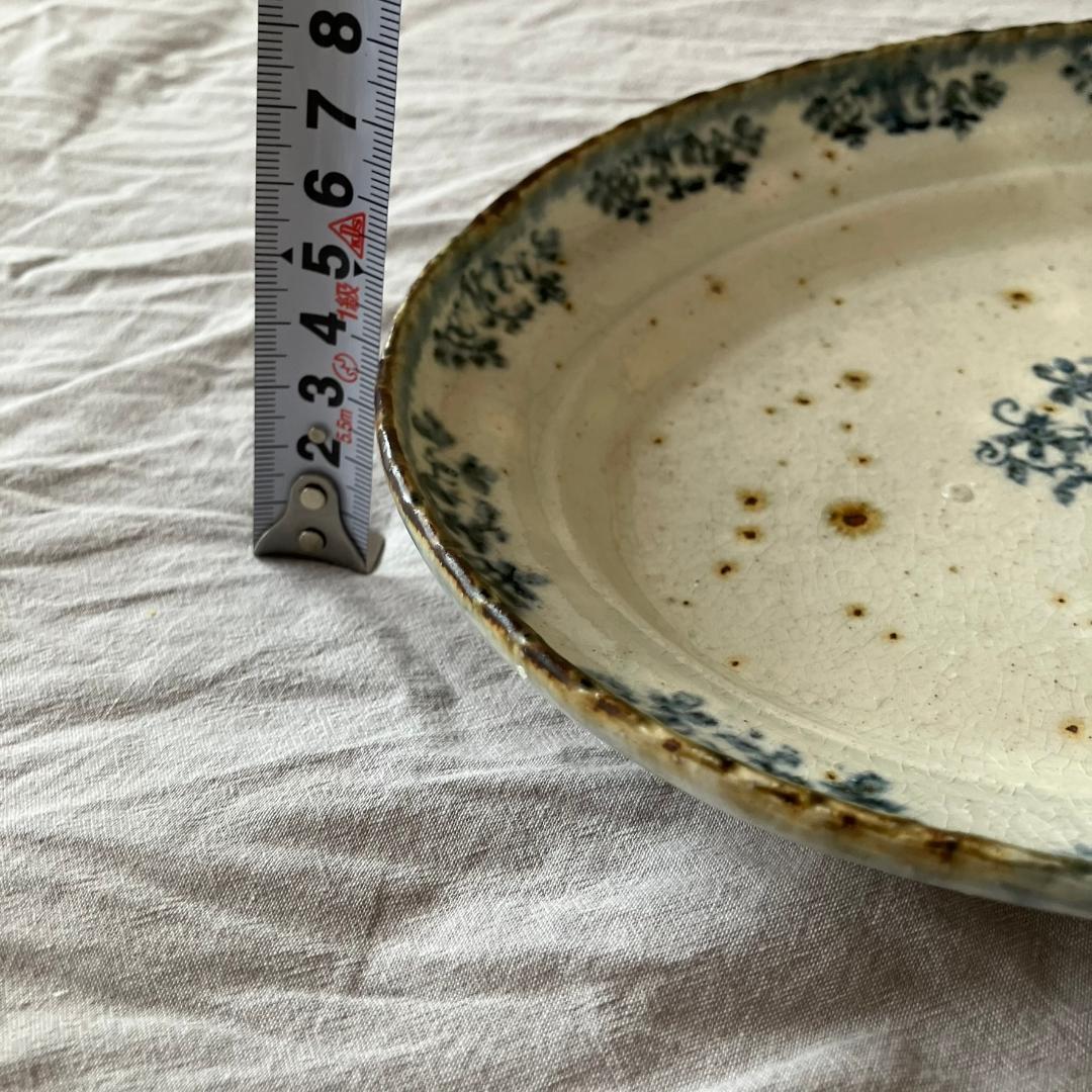 【新品未使用】コウホ窯　市野吉記　楕円プレート　オーバルプレート②