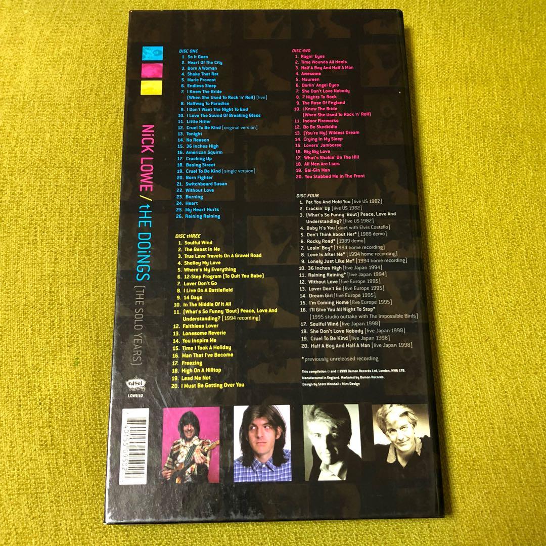 【廃盤】Nick Lowe/ The doings 4CD BOX SET