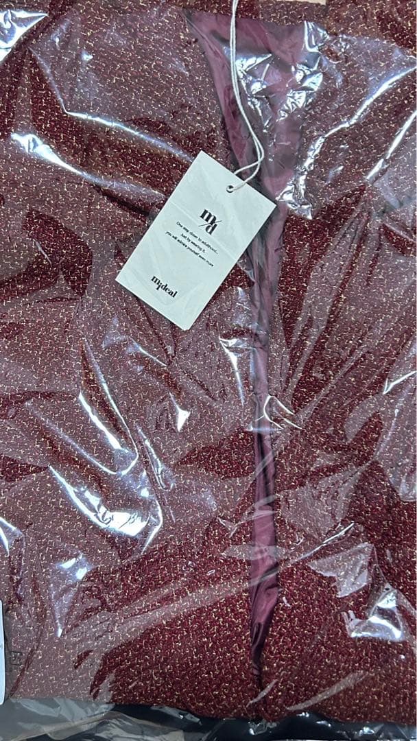 mideal マイディール　ツイードオーバージャケット