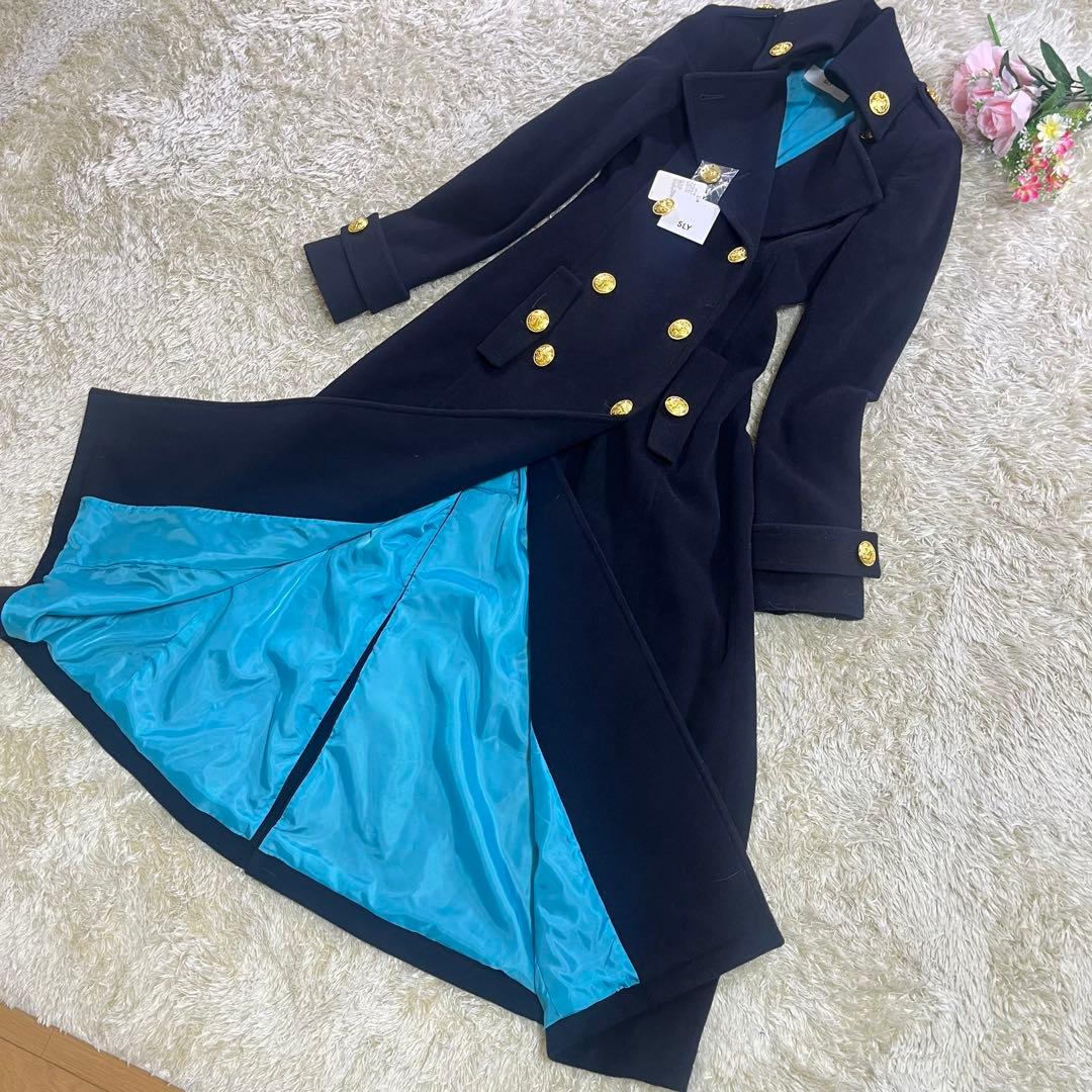 なお スライ ベビドンコート 安室奈美恵 着用モデル 金ボタン カシミヤ