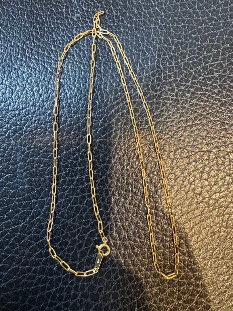 中空k18チェーンネックレス