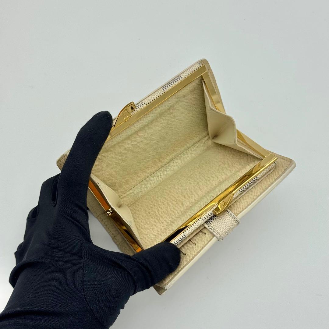 ヴィトン ダミエ アズール ポルトフォイユ ヴィエノワ がま口 カード8枚