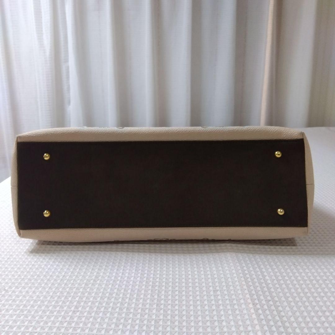 岡重OKAJIMA 花柄刺繍 ハンドバッグ 中型