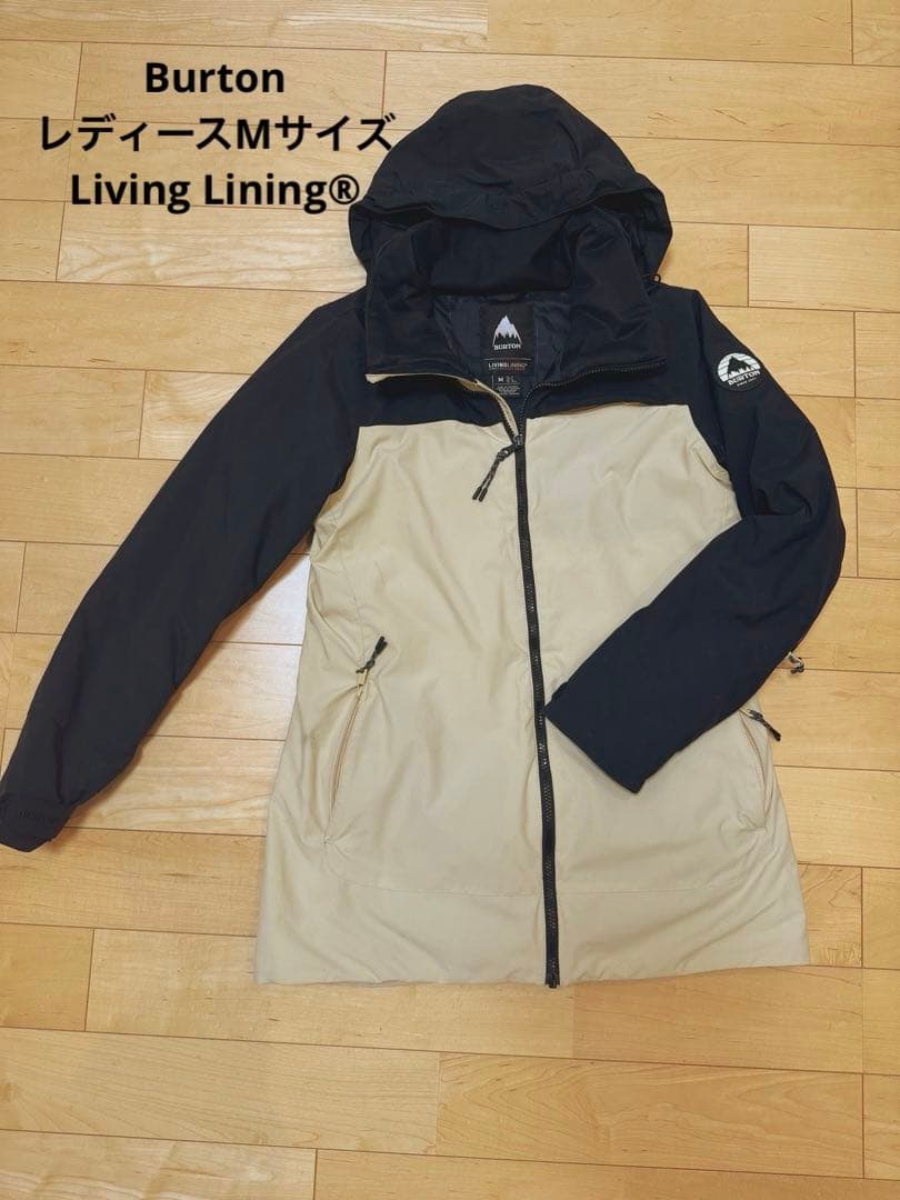 BURTON スノーボードジャケット M 黒/ベージュ