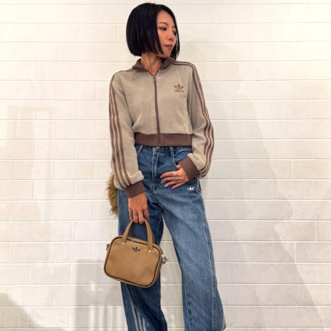 m.՞・·・՞ adidas クロップトラックトップジャケット