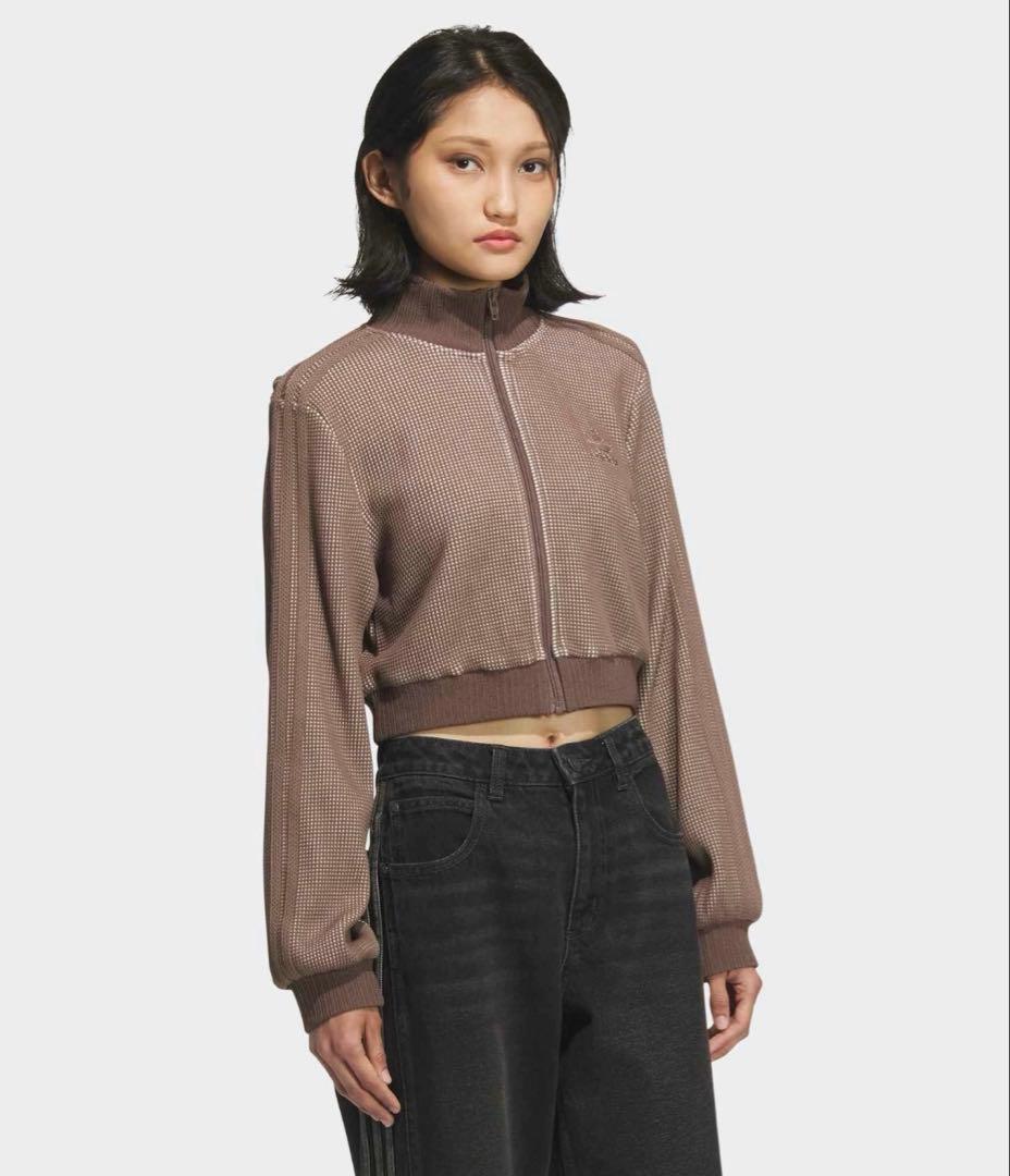 m.՞・·・՞ adidas クロップトラックトップジャケット