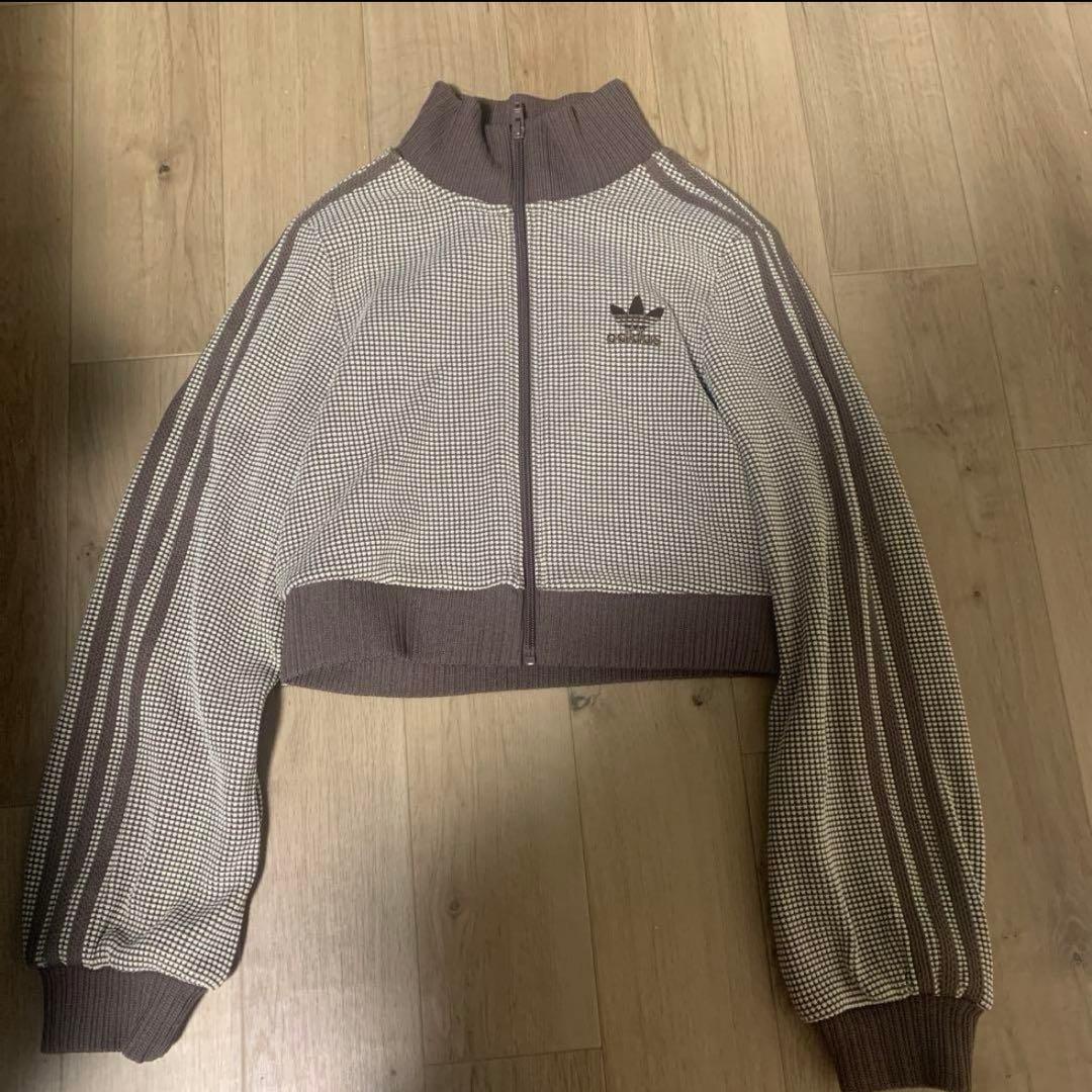 m.՞・·・՞ adidas クロップトラックトップジャケット