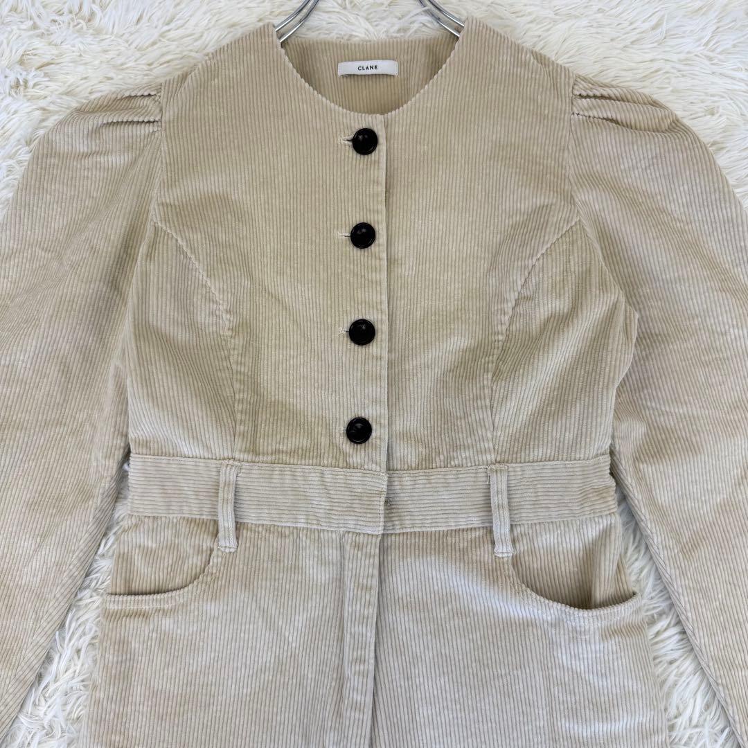 極美品 24AW クラネ コーデュロイ ジャンプスーツ オールインワン ベージュ