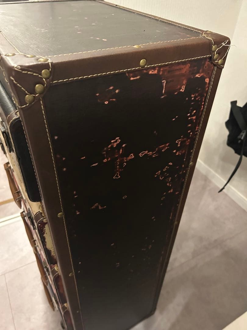 トランク型5段引き出しタンス　アンティーク調