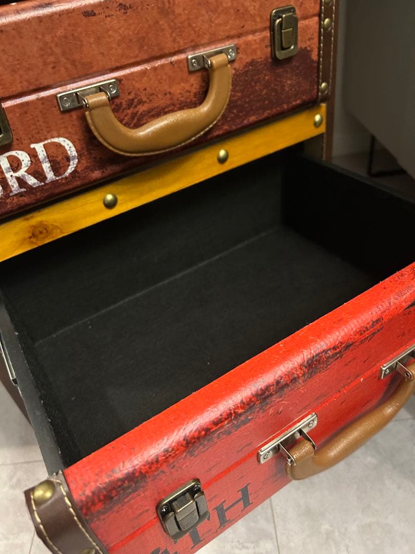 トランク型5段引き出しタンス　アンティーク調