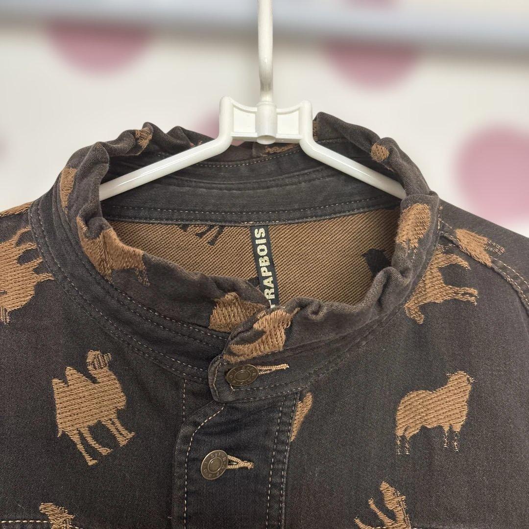 フラボア セットアップ　動物柄デニムジャケット