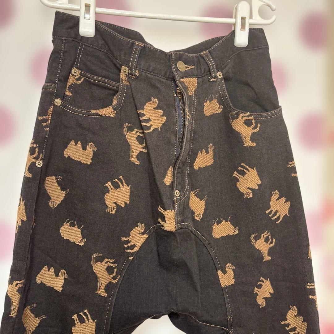 フラボア セットアップ　動物柄デニムジャケット