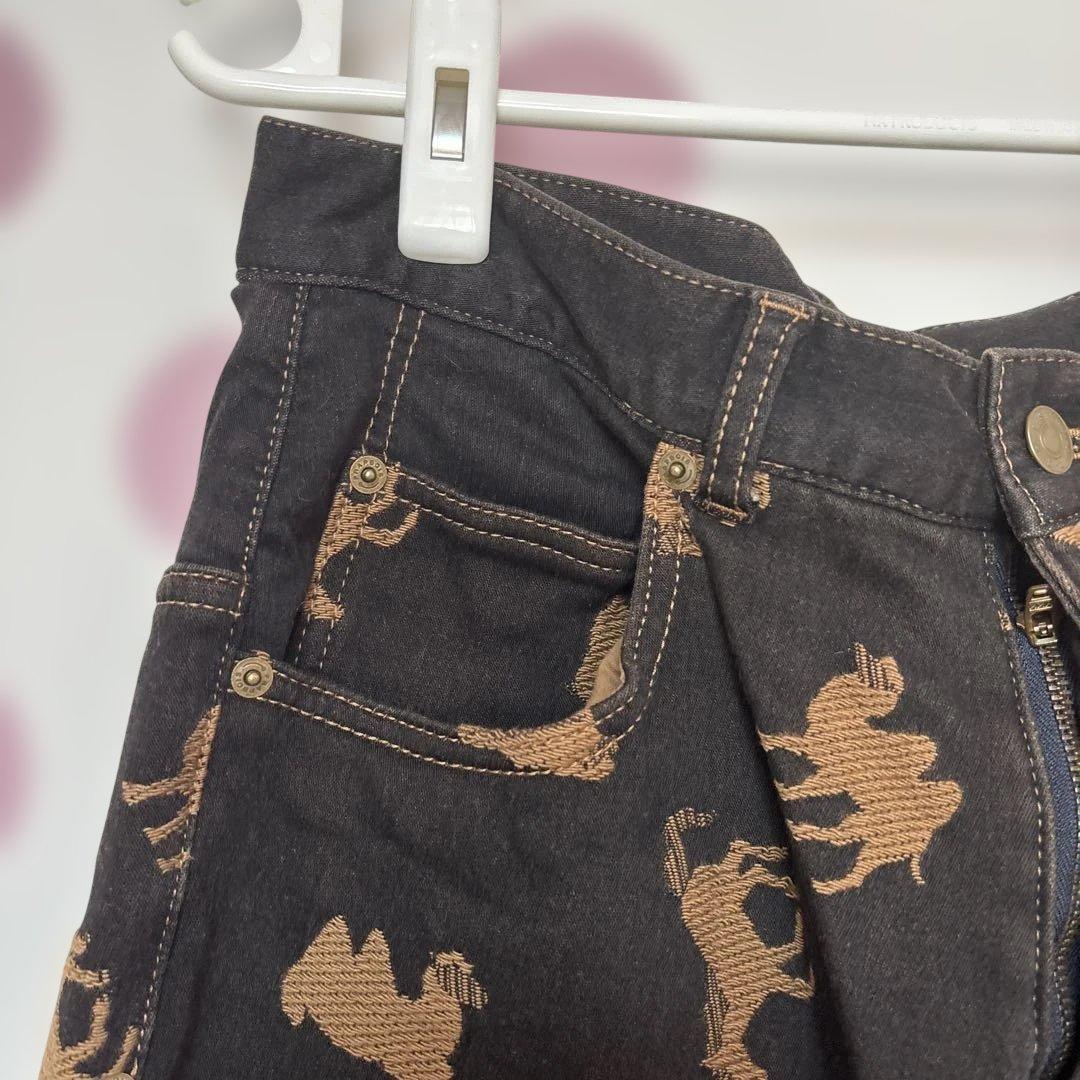 フラボア セットアップ　動物柄デニムジャケット