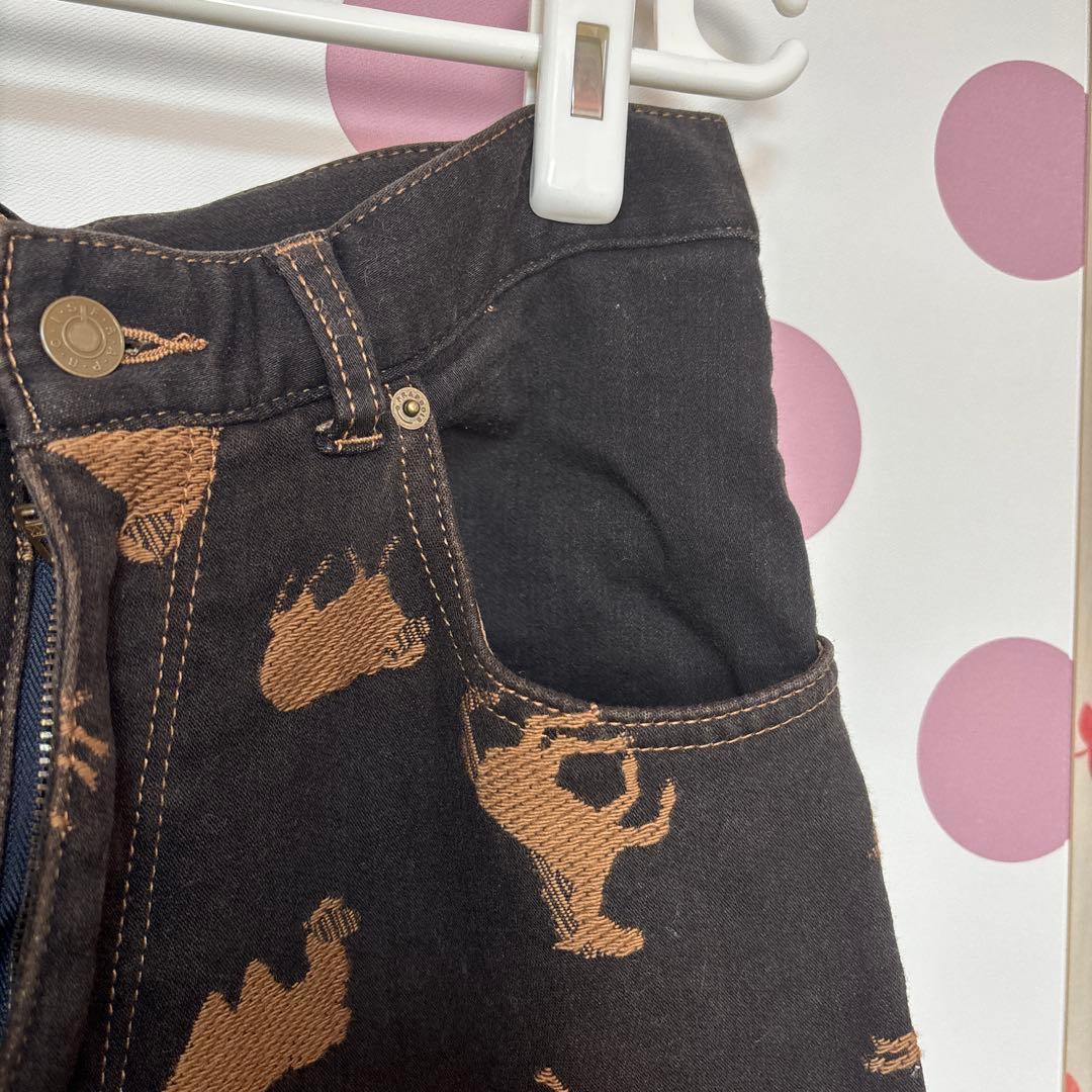 フラボア セットアップ　動物柄デニムジャケット