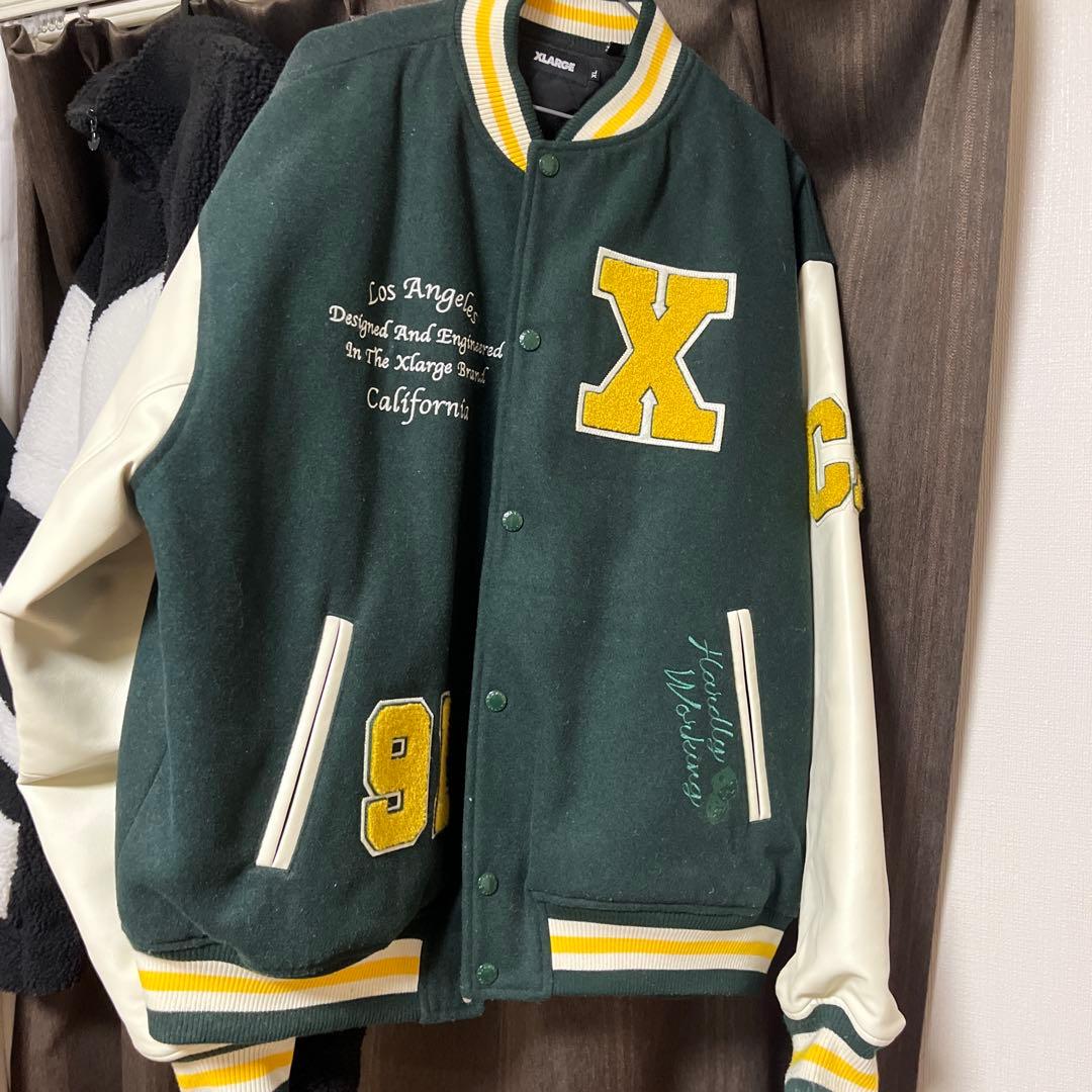XLARGE スタジャン ダークグリーン