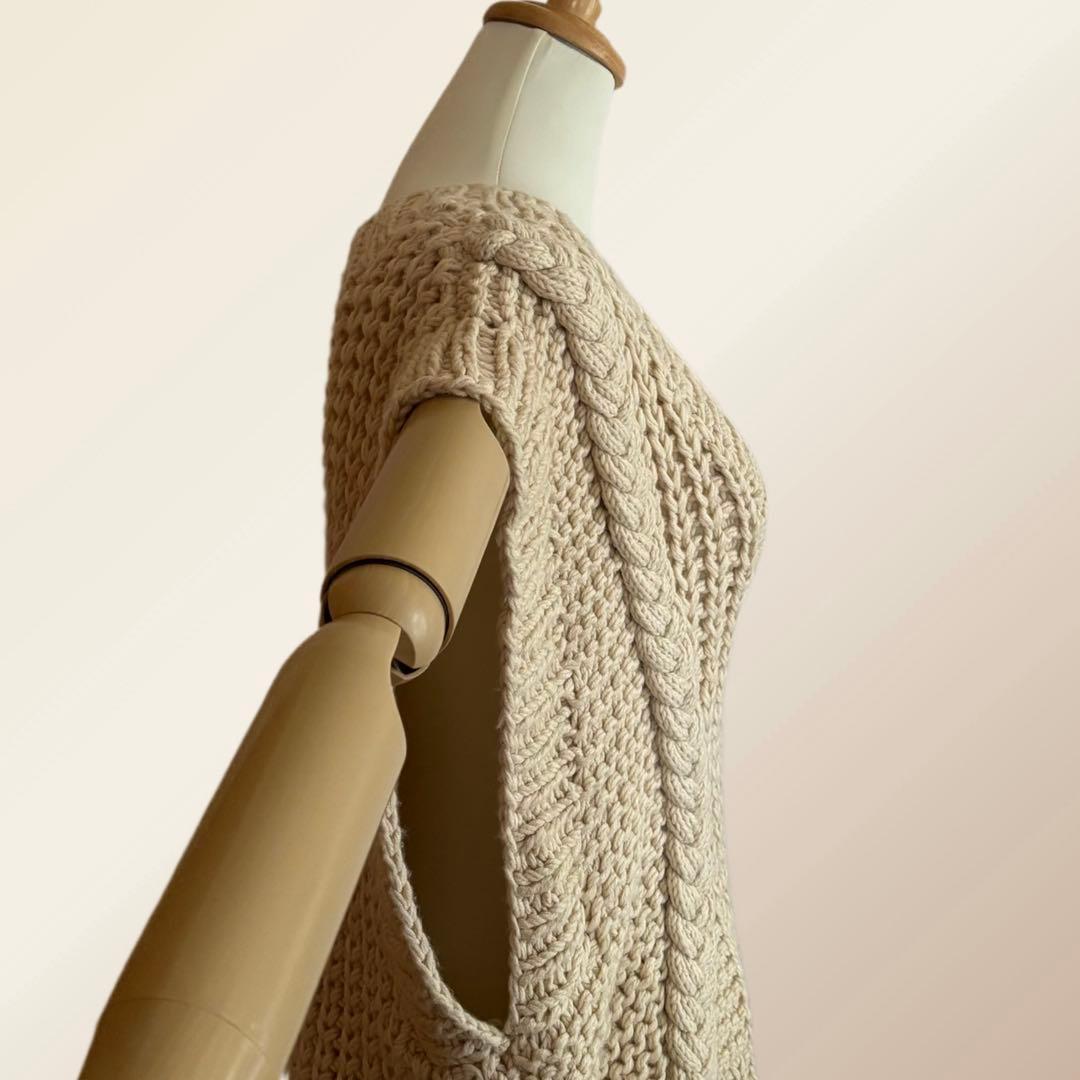 【ETRE TOKYO】 ケーブルニットベスト