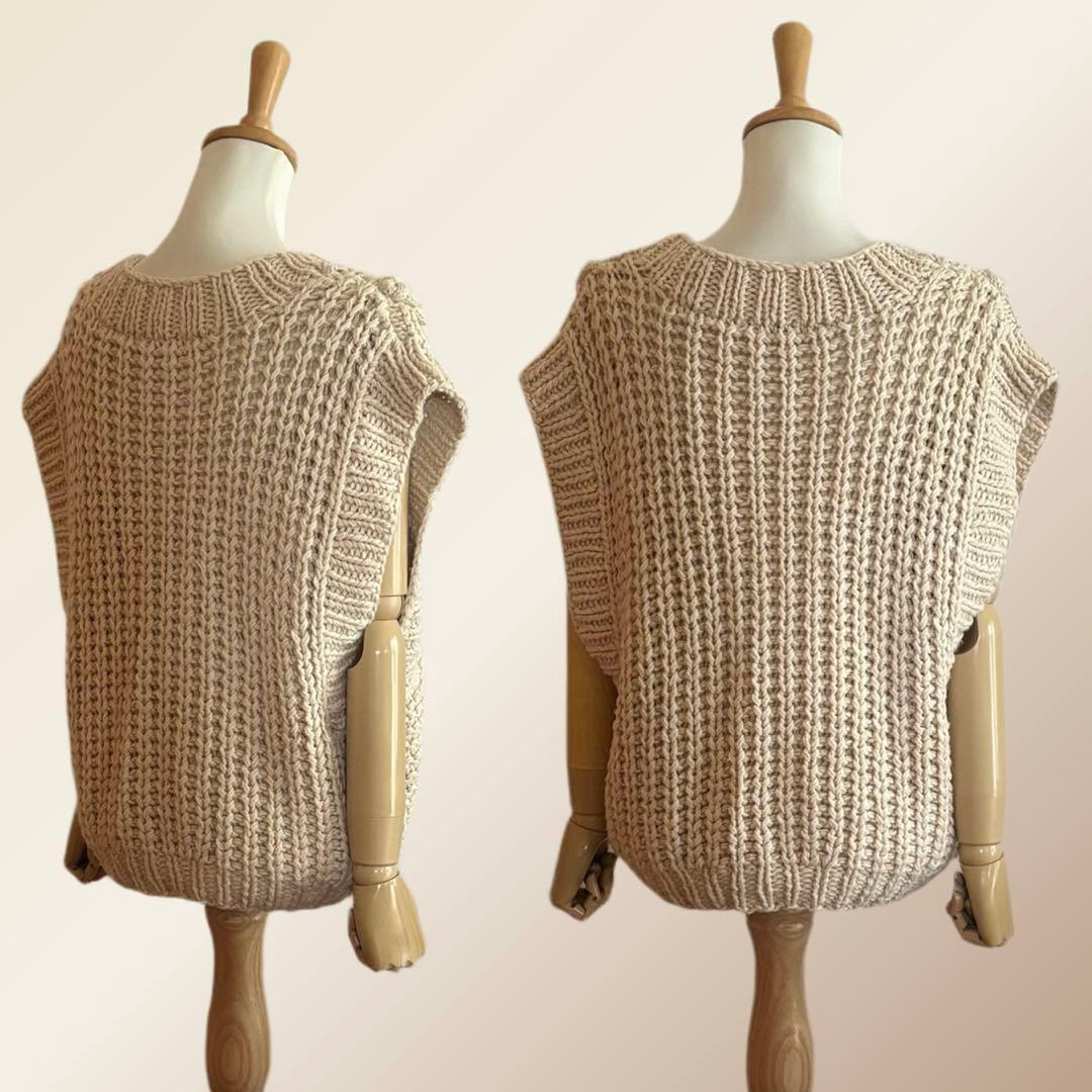 【ETRE TOKYO】 ケーブルニットベスト