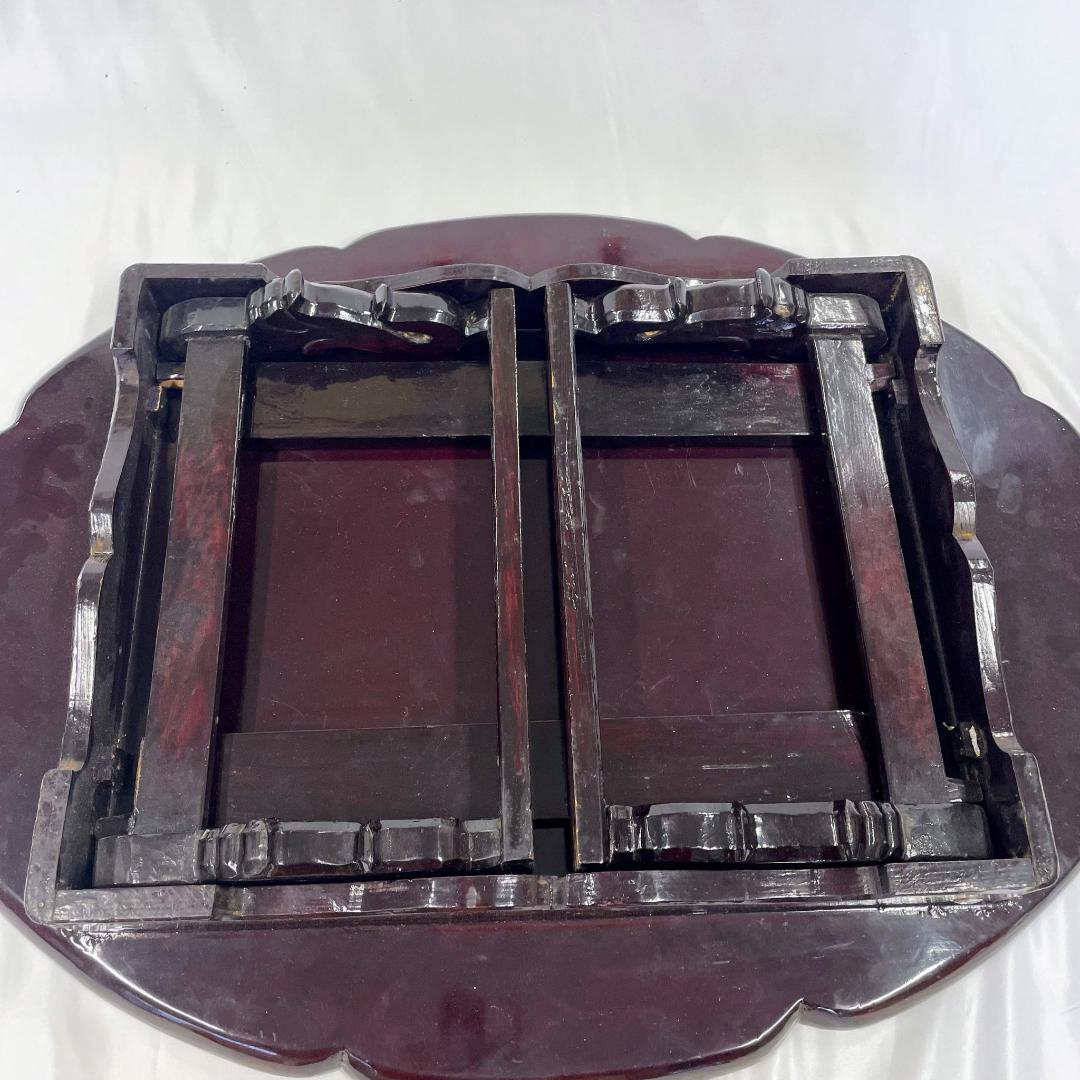 韓国伝統工芸 螺鈿細工 貝殻細工　ローテーブル　座卓　折り畳み　DN-B0080