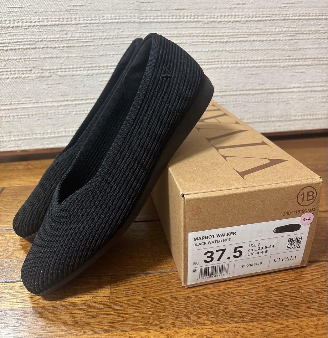 VIVAIA Margot Walker スクエアトゥ フラットシューズ37.5