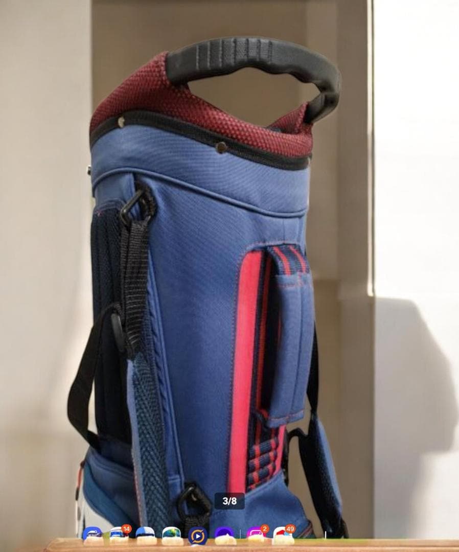 送料無料/美品　Callaway スタンド式キャディバッグ トリコロール