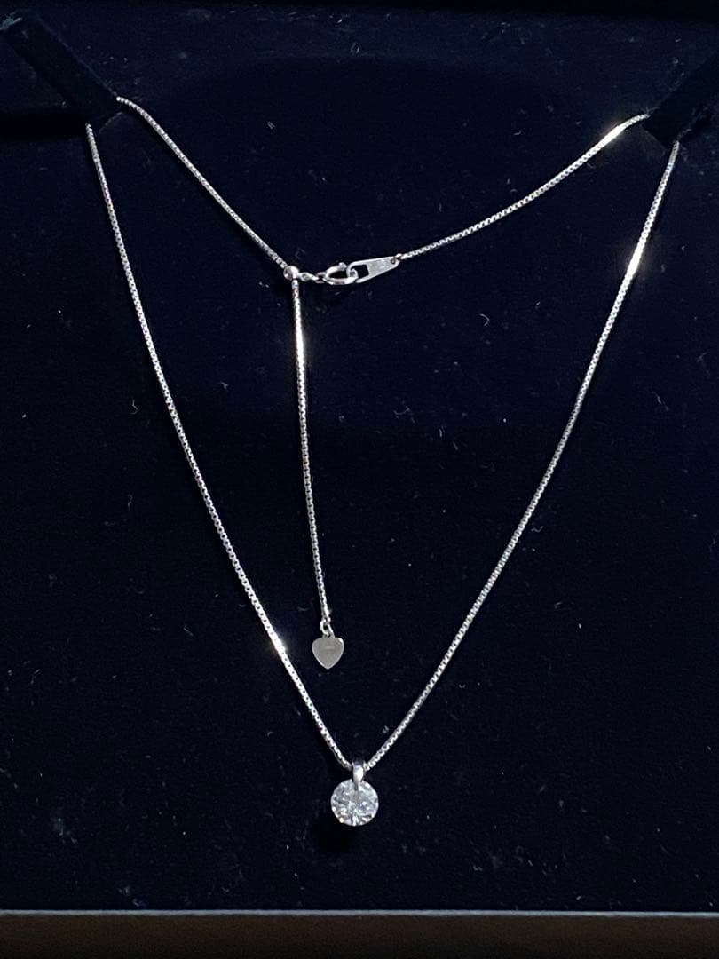 ま最終価格　プラチナダイヤモンドネックレス一粒　1.159ct