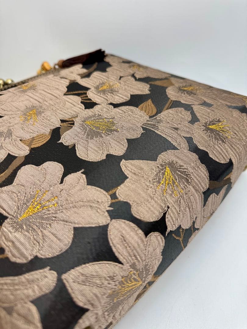 ハンドメイド　大きながま口バッグ　　#476