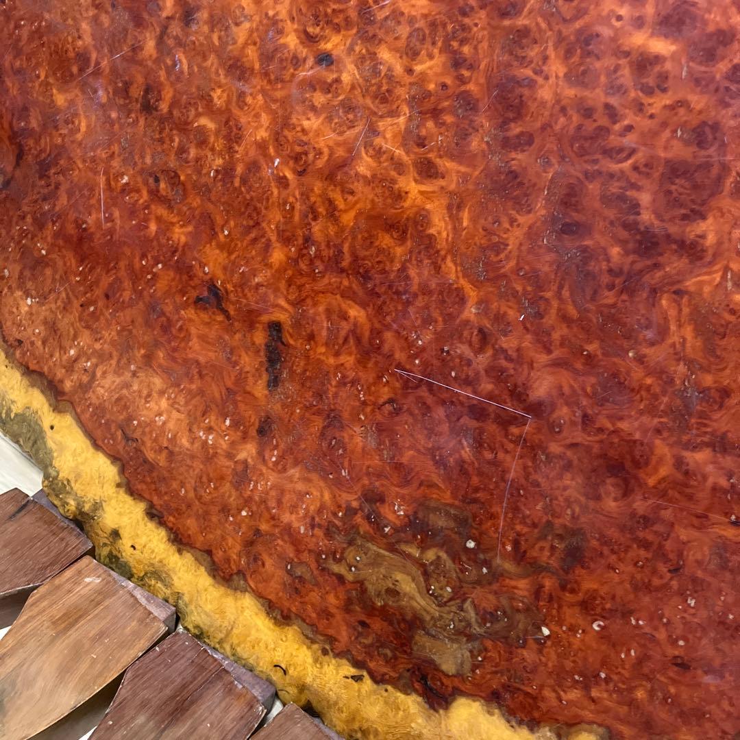 花梨 希少 座卓 一枚板 天然木 銘木 瘤