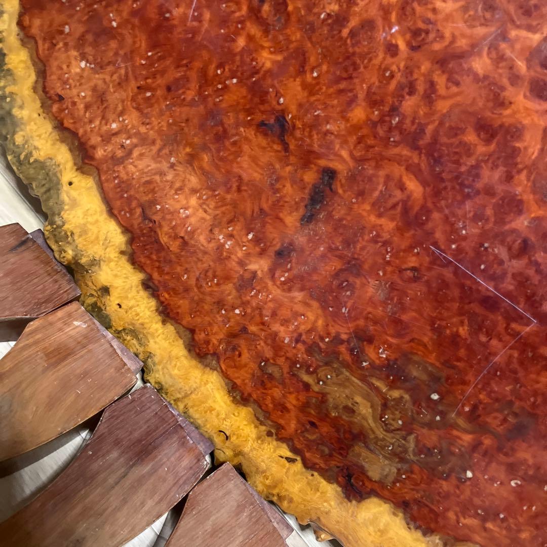 花梨 希少 座卓 一枚板 天然木 銘木 瘤