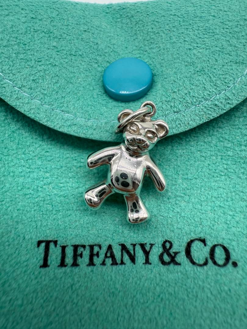 ❤️美品❤️ティファニー テディベア ベア チャーム ペンダント シルバー