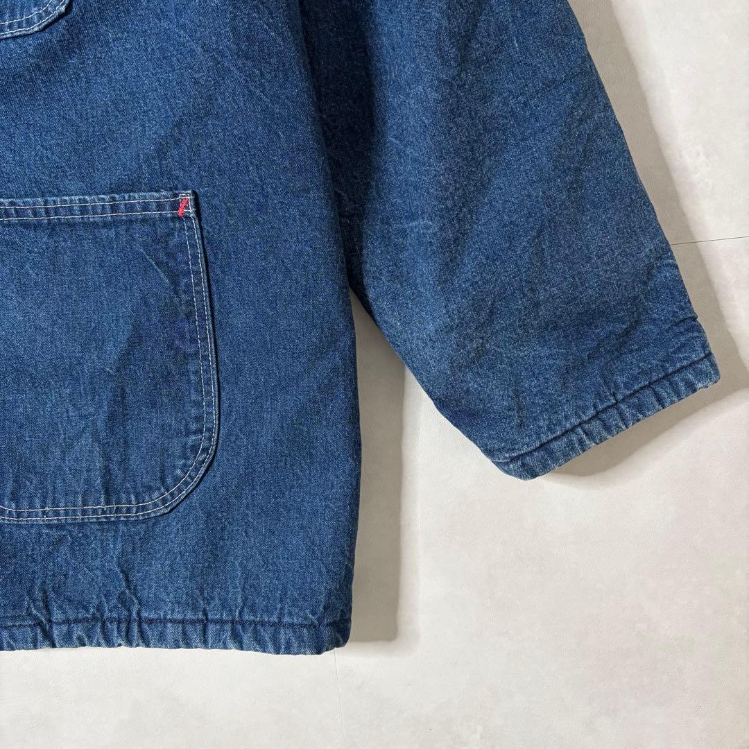 【希少・美品】USA製 80s Dickies デニム カバーオール 濃紺 XL