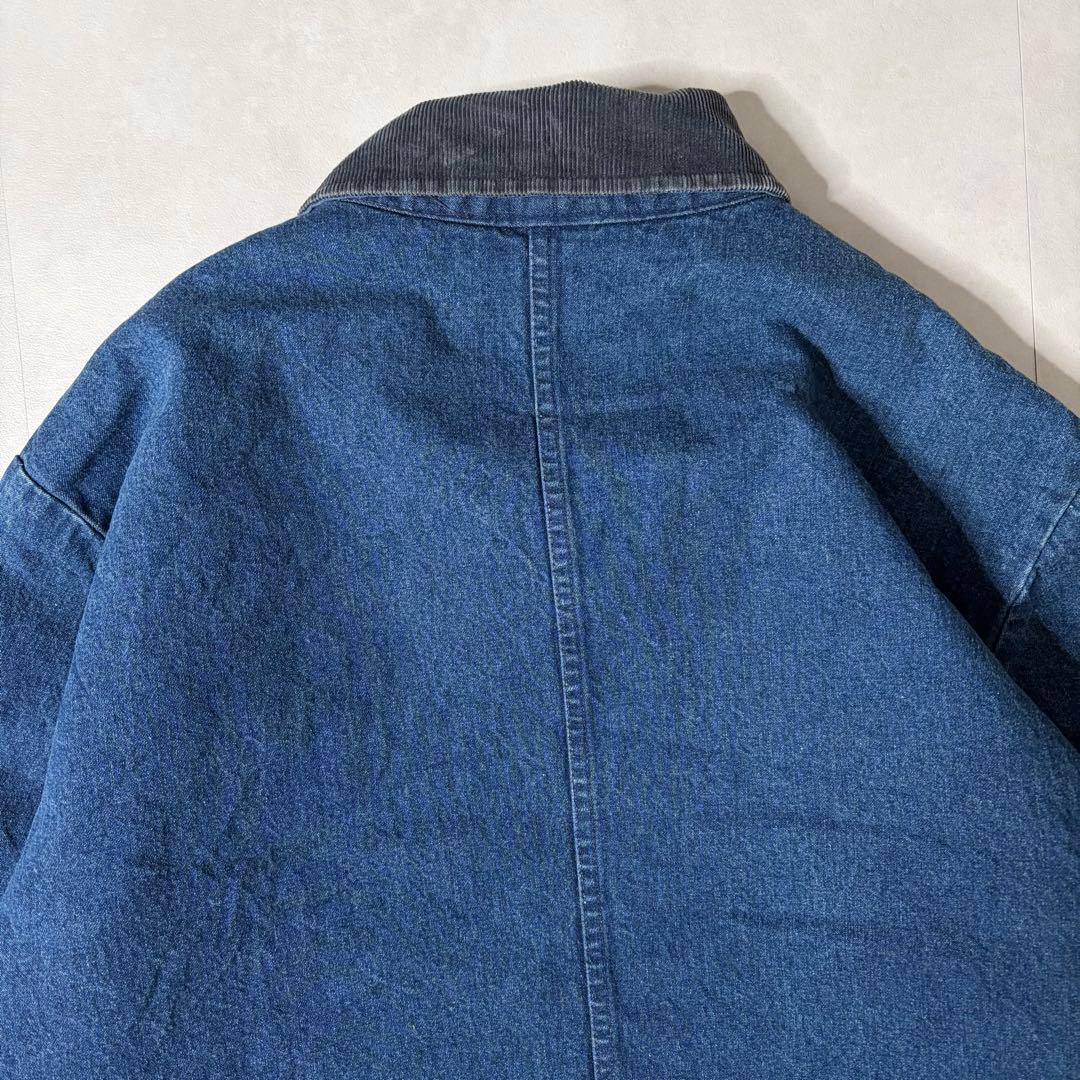 【希少・美品】USA製 80s Dickies デニム カバーオール 濃紺 XL