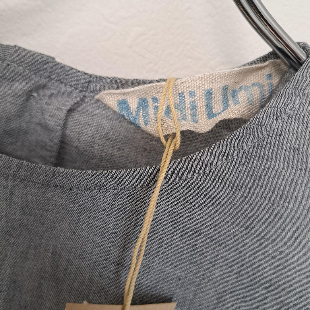 MidiUmi 今春新作シャンブレーギャザーワンピースF定価¥19,580