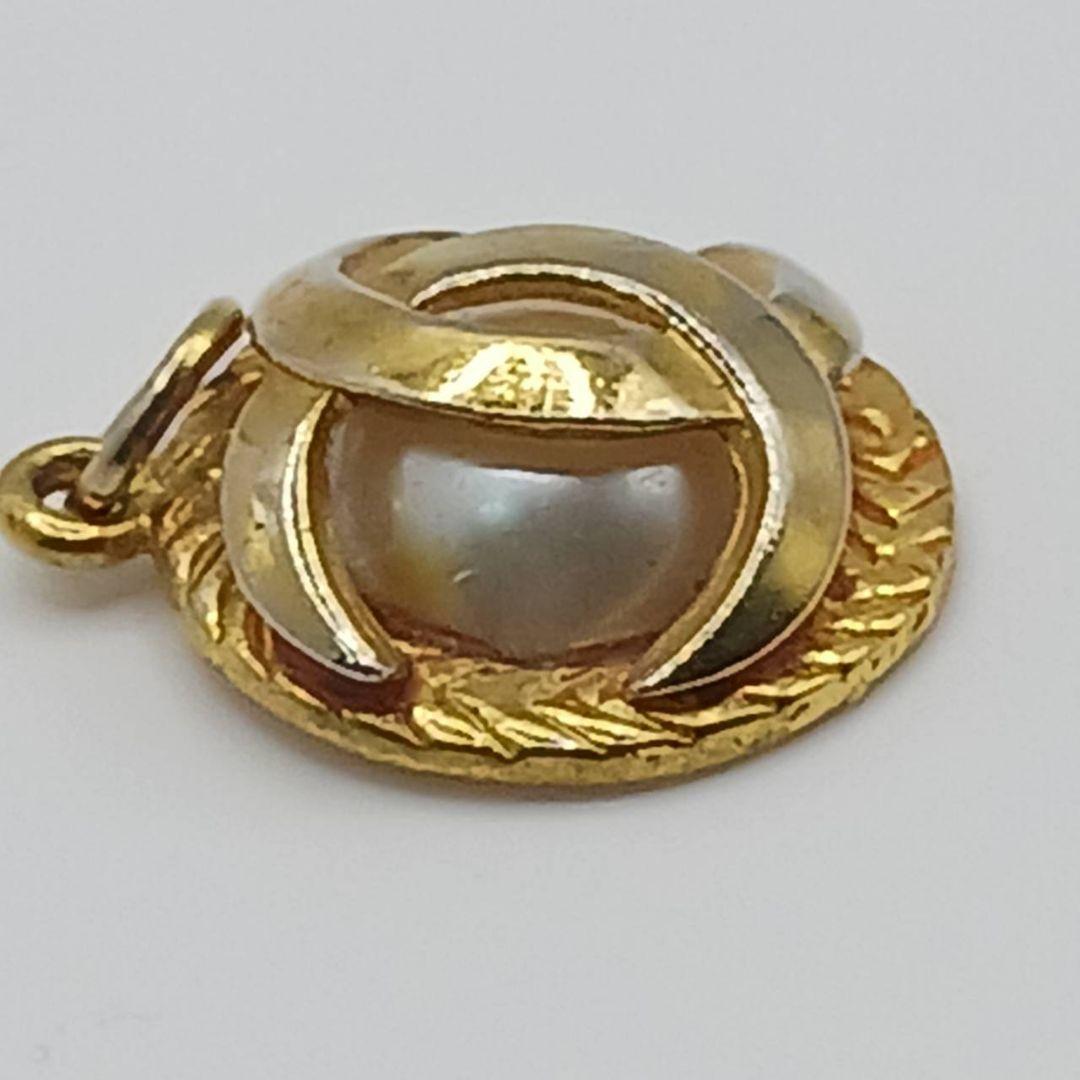 【正規品】シャネル ペンダントトップ ココマーク パール ゴールド ヴィンテージ