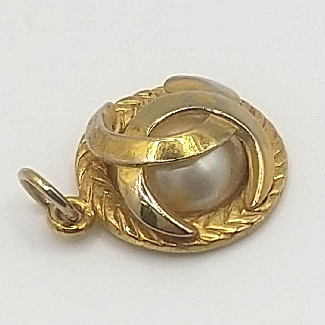 【正規品】シャネル ペンダントトップ ココマーク パール ゴールド ヴィンテージ