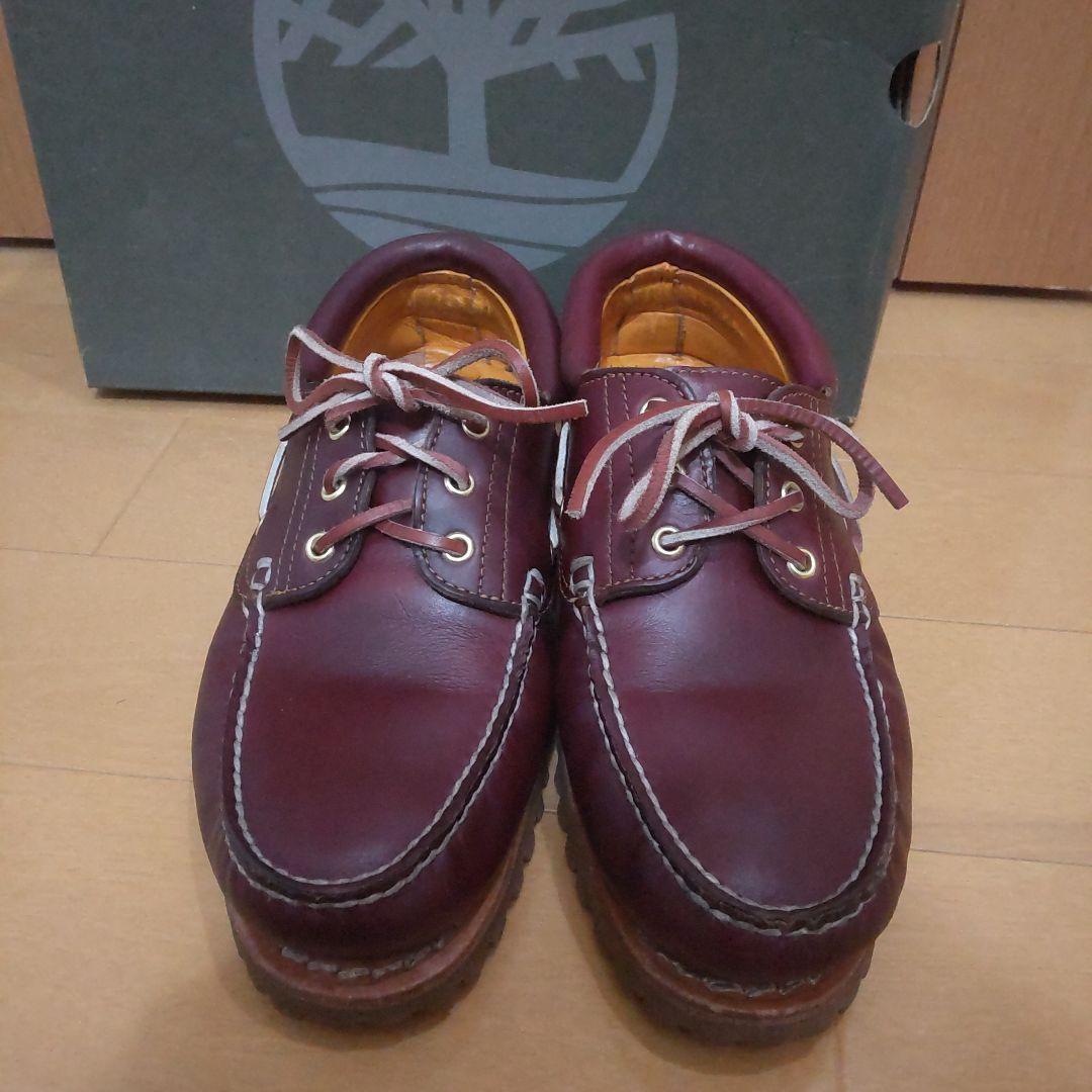 【ケア済・値下げ可】Timberland 3eye バーガンディ